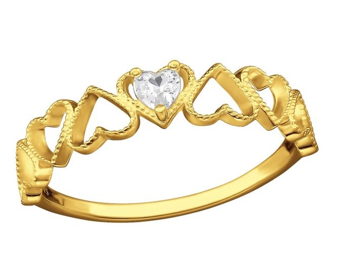 Hovedbilde Heart Band Ring 54str