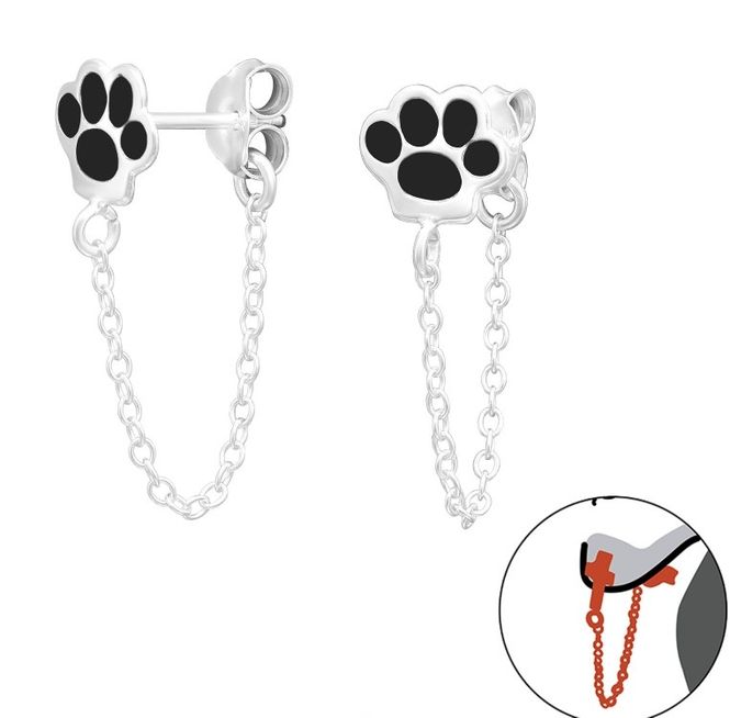 Hovedbilde Paw Print Øredobber