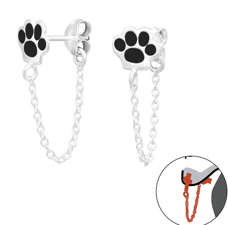 Paw Print Øredobber