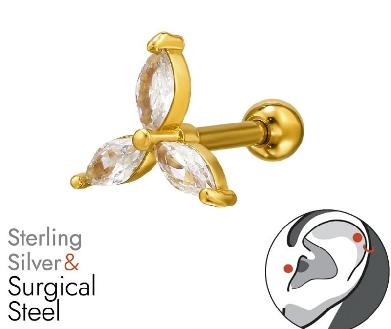 Golden Flower piercing