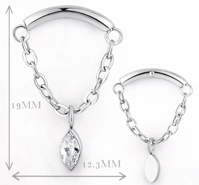 Elara Chain Titan Labret Sølv