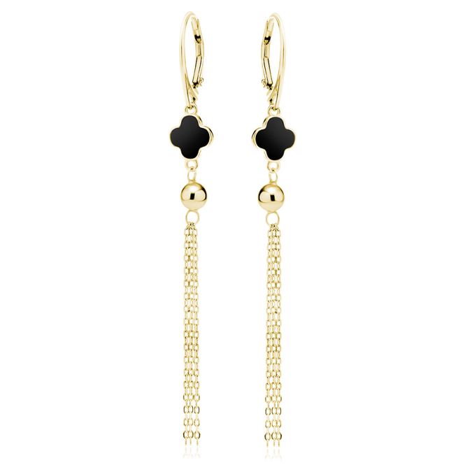 Hovedbilde Golden Midnight Tassel Øredobber