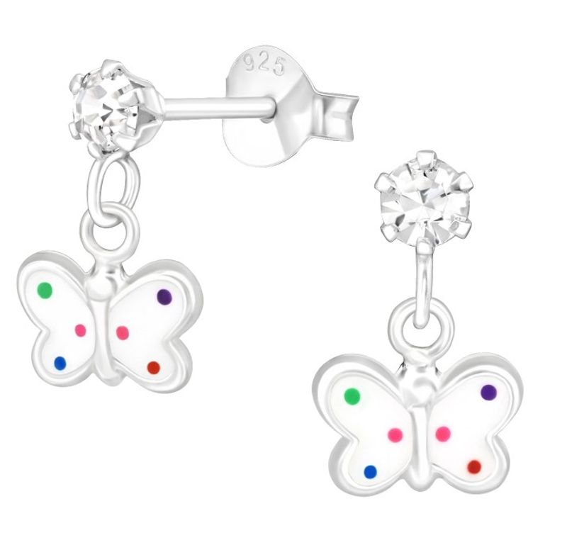 Butterfly Crystal Øredobber