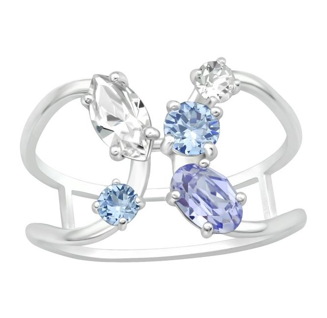 Hovedbilde Geometric Crystal Ring 49str