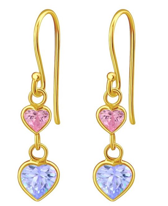 Hovedbilde Golden Hanging Heart Øredobber