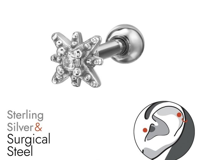 Hovedbilde Silver Sparkle piercing