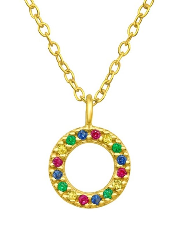 Rainbow Circle Halskjede