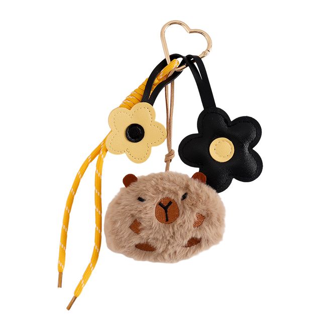 Hovedbilde Flower & Capybara Veskepynt