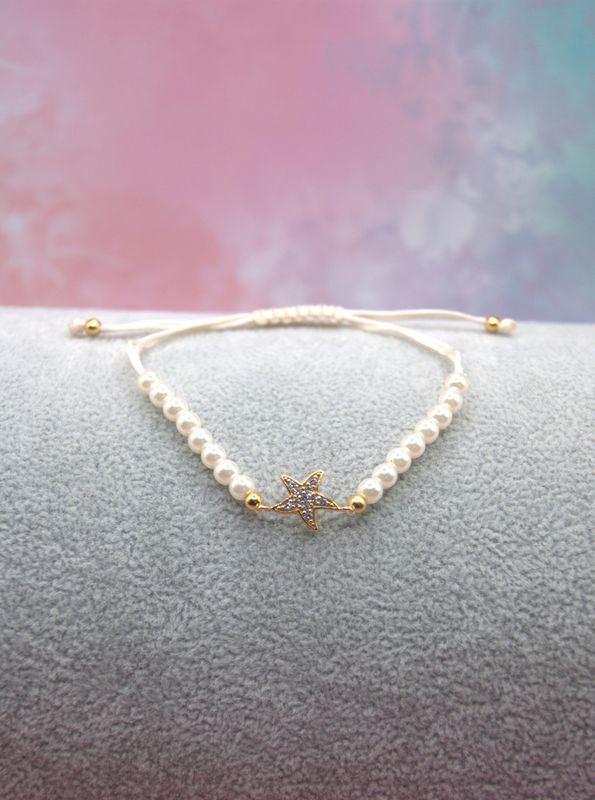 Golden starfish armbånd